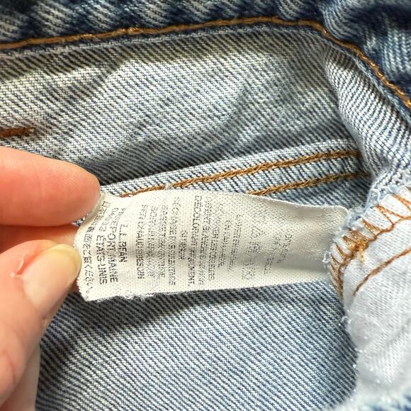 L.L. Bean Natural Fit Jeans 100% Cotton Blue Denim Size 35x29 - Picture 7 of 7